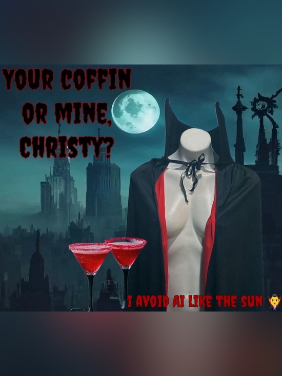 Other - Black Hooded Dracula Cape with Red Lining - Unisex Large or 2X
